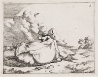 KG 04329
<br/>
Liggende koe
<br/>
<em>Bije, Marcus de (1639-ca. 1690)</em>